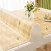 Mantel, lavable, a prueba de aceite, impermeable, PVC, tapete para mesa de comedor, estilo ins fresco y moderno, lujo ligero, sensación de alta gama, protector de escritorio para mesa de centro