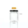 Garrafa de Mel Redonda Transparente de Vidro Garrafa Vazia Garrafa de Picles Garrafa de Molho de Pimenta Garrafa de Mel Espessa Selada 25ml Garrafa de Geleia