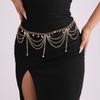 Moda Tendência Estilo Boêmio Multi-Camadas Contas Redondas Borboleta Estrela Pingente Franja Corrente de Cintura Versátil Sexy Corrente de Corpo
