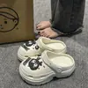 Zapatos Transpirables con Agujeros para Mujer Ropa Exterior 2024 Verano Eva Dung Sense Plataforma Sandalias de Playa Antiolor con Aumento de Altura Chanclas con Agujeros