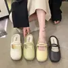 Chinelos Baotou de Verão 2024 Femininos Celebridade da Internet Ins Estilo Preguiçoso Confortável Doce Estilo Fada Sandálias Casuais