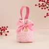 Caja de Dulces para Boda, Bolsa Portátil de Dulces para Boda, Flor en Relieve de Alta Gama, Estilo Chino Creativo, Plegable-Gratis Recuerdo