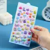 Adesivos 3D em Relevo Transfronteiriços Versão Oca Fofo Desenho Animado Infantil Adesivos 3D à Prova d'Água Decorativos DIY Cristal