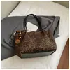 Bolso de mano retro con estampado de leopardo, gran capacidad, nueva colección de otoño 2026, elegante bolso de hombro, moderno bolso tote para el trabajo y los desplazamientos