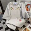 Camisetas de Manga Corta de Estilo Coreano con Estampado de Dibujos Animados, Tendencia, para Hombre y Mujer, Verano 2025, Longitud Media, Holgadas, Tops de Pareja, Ins