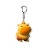 Novo Capivara Lulu Emoji Fofo Chaveiro de Acrílico Estilo Cartoon Presente para Estudante Pingente de Mochila