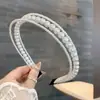 Diadema de Perlas para Mujer, Estilo Celebridad de Internet, Diadema con Flequillo de Perlas, Versátil para Salir, Pasador Estilo Princesa de Corona Alta, Goma para el Cabello al por Mayor