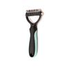 Peine desanudador de perros transfronterizo cepillo universal para quitar pelo de perro gato cuchillo desanudador de acero inoxidable peine para pelo suelto de gato perro