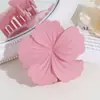 Pinza para el pelo de flor de margarita de color Morandi mate transfronteriza europea y americana para recogido en la parte trasera del cabello Pinza para el pelo de flor Pinza de tiburón Accesorio para el cabello para mujer
