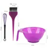 Kit de Coloração de Cabelo Atacado Tigela para Coloração de Cabelo Conjunto de Três Peças para Cabeleireiro Pente Pincel para Óleo Salão de Cabeleireiro Doméstico Suprimentos Profissionais