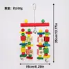 Juguetes para Loro, Decoraciones para Jaula de Loro, Adornos Colgantes, Juguetes para Trepar y Masticar, Bloques de Madera para Entretenimiento Propio y Alivio del Aburrimiento, Suministros para Pájaros Mascotas, Juguetes para Pájaros