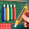 Estojo de Giz Magnético com Mola Dupla Porta-Giz Prensagem Automática Protetor de Mão à Prova de Poeira para Crianças e Professores Sem Pó