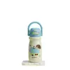 Taza Termo Infantil Linda de Dibujos Animados Acero Inoxidable 316 Taza de una Sola Taza con Asa Doble para Beber Tetera para Agua Taza de Paja Rebotante para Estudiantes
