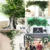 Ramas de Árbol Falsas Hojas Árbol de Ingeniería Atado Decoración de Boda al Aire Libre Ramas de Árbol Banyan Hojas de Árbol de Olmo Hojas de Arce con Hojas Plantas de Plástico