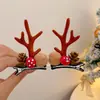 Pinza para el Cabello de Astas de Reno Navideño Accesorios para Tocados 2026 Nuevas Pinzas Laterales para Niños Pinzas Pequeñas Lindas Diadema Navideña