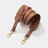 Novo Estilo Couro Macio de Vaca Moda Alça Larga no Ombro Comprimento Ajustável Universal Bolsa Transversal de Ombro Cinta Substituta