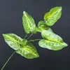 Parede de Planta Artificial Arranjo de Folhas Verdes com Folhas de Monstera, Folhas de Taioba, Pequena Decoração de Bonsai, Decoração de Paisagem Verde, Folhas de Taioba