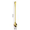 Cuchara de acero inoxidable 304 con mango largo grueso, cuchara para mezclar hielo, cuchara para café, condimentos creativos, helado, postre, cuchara para miel