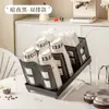 Estante de Almacenamiento Doméstico Multi-Escena Ensamblable y Desmontable para Vasos de Papel Desechables, Tazas de Café y Popotes, Estante de Almacenamiento Giratorio