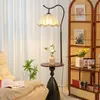Lámpara de pie estilo vintage, estilo pesca nórdico, lámpara decorativa para sofá de sala de estar, lámpara para barra de bar y comedor, lámpara de pie para ambiente de dormitorio