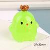 Bonito Dos Desenhos Animados Frango Estéreo Resina Acessórios DIY Jóias Micro Paisagem Desktop Decoração Chaveiro Pingente Pingente