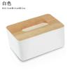 Caja de pañuelos de estilo nórdico simple, caja de papel con tapa de madera, caja de almacenamiento con control remoto para sala de estar, caja de papel creativa para restaurante, venta al por mayor
