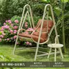 Silla Mecedora de Balcón Uso en Interiores Hogar Silla Hamaca de Moda Jardín Patio Pequeño Silla Mecedora Silla Mecedora de Exterior para Patio