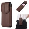 Para Samsung Z Fold3 bolsa de cintura de cuero de primera capa funda tipo libro para teléfono plegable Huawei Mate X bolsa colgante para pantalla plegable