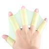 Luvas de silicone macio de vários tamanhos natação luvas com membrana para os dedos mergulho 3 cores rã natação mergulho ferramentas com membrana para as mãos
