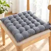 Cojín de Asiento Acolchado Grueso Simple para Oficina en Casa Silla de Sentarse Largo Cojín de Asiento Transpirable Correas Antideslizantes Cojín para Glúteos Tatami