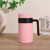 Caneca com cabo de pintura flocos de gelo personalizada, caneca de água executiva, caneca de escritório de presente de luxo, xícara de chá, caneca térmica de aço inoxidável 316
