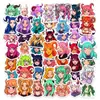 50 Pegatinas de Chica Demonio con Cuernos de Anime, Materiales para Journaling de Personajes de Fantasía Bidimensionales, Nuevas Pegatinas Decorativas Transfronterizas