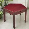 Mesa pentagonal de madera maciza ajedrez y juego de cartas mesa Guandan mesa hexagonal Gouji mesa pata de perro mesa Dou Dizhu mesa Baohuang octagonal