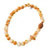Pulsera de Raíz de Bodhi Tostada al Carbón Original Ecológica Envejecida Doble Círculo 1.2 DIY Dios de la Riqueza Estilo Antiguo Pulsera de Juguete Venta al por Mayor