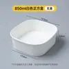 Caixa de embalagem descartável, pote de papel quadrado, caixa quadrada personalizada para almoço para levar, à prova de vazamentos, espessa, recipiente de comida personalizado, pode ser impresso com logotipo