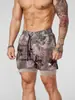 Shorts deportivos de doble capa 2 en 1 YOUNGLA para fitness y entrenamiento de carrera al aire libre, pantalones deportivos elásticos, de secado rápido para verano