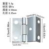 Bisagra triple de 25 mm Li Mei para caja de regalo, bisagra plegable en ángulo recto, caja de madera, bisagra de hierro redondeada de 5 orificios