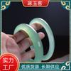 Pulsera de jade de roca de cuarzo verde claro de jade, venta al por mayor de fábrica, pulsera de jade de Myanmar verde claro hielo, suministro de regalo vivo