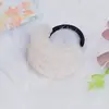 Cuerda para el pelo curva de imitación de pelo de conejo de color caramelo para niña, banda elástica simple para atar, popular en la red coreana, cuerda para el pelo linda de felpa