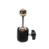 Mini gimbal de metal portátil para fotografia, gimbal esférico para celular para transmissões ao vivo, para mesa, compacto, portátil, suporte para celular