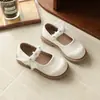 Zapatos de Cuero para Niñas 2026 Zapatos de Princesa Dulces Ligeros Otoño Rendimiento Versátil Nuevos Zapatos Negros Beige