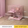 Jaula Villa para Gato Mascota Hogareña Interior Espacio Súper Grande Suministros para Gato Jaula Pequeña para Arenero