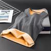 Colete com Forro de Fleece para Homens, Tamanho Grande, Engrossado, Quente, Sem Mangas, Adequado para Homens Altos e Fortes, Roupa de Baixo, à Prova de Frio