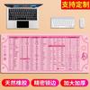 Mouse Pad Extra Grande Cad Engrosado Ps Dibujo Oficina Teclas de Acceso Rápido Alfombrilla de Escritorio para Teclado Juego Alfombrilla para Computadora