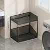 Estante de almacenamiento para detergente de lavandería, organizador de baño, carrito pequeño de pie para balcón, estante de varios niveles, organizador de artículos de limpieza para baño