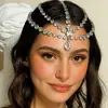 Nuevo Producto de Amazon: Cadena de Frente Bohemia Retro con Forma de Gota de Agua, Cadena para el Cabello Multicapa de Moda Europea y Americana