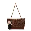 Bolso de Mujer de Moda 2025 Nuevo Modelo de Hombro Cruzado Gran Capacidad Elegante Bolso para Viajar con un Toque de Lujo Bolso de Moda con Estampado de Leopardo