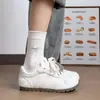 Zapatillas blancas de moda y cómodas para mujer, nueva colección otoño 2026, versátiles para uso casual, suela gruesa, caña baja, zapatillas de entrenamiento alemanas