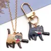 Brincos de Gato Transfronteiriços Pingente Colar Pingente DIY Acessórios de Joia de Liga Acessórios de Joia para Chaveiro