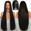 Peluca europea y americana universal para mujer Amazon sintética resistente a altas temperaturas peluca de seda forma dividida recta larga negra cabello de 1 metro de largo